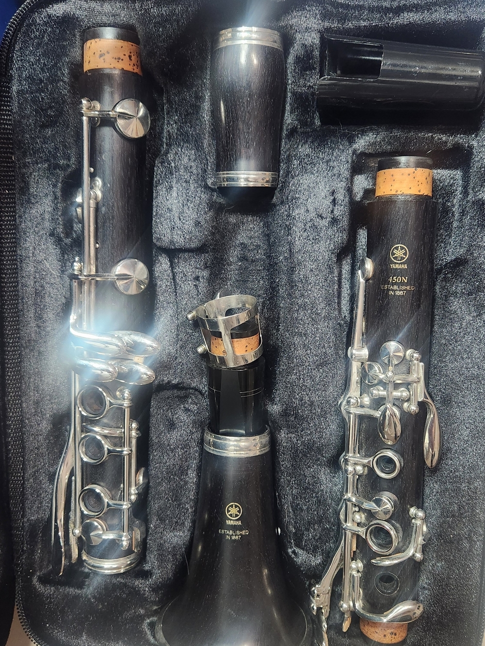 Yamaha 450N Black Clarinet Barrel & Bell Set - Black